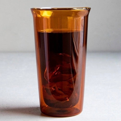 KINTO CAST AMBER Double Wall Glass Cup