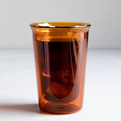 KINTO CAST AMBER Double Wall Glass Cup