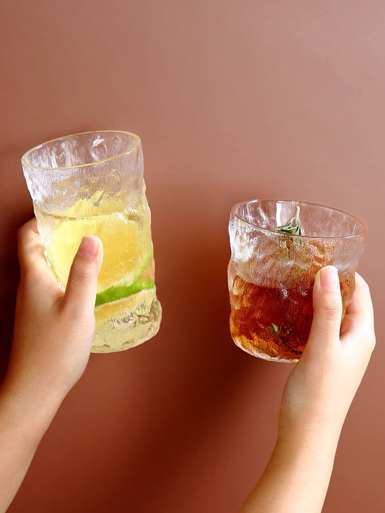 Glacier Pattern Glass Cup