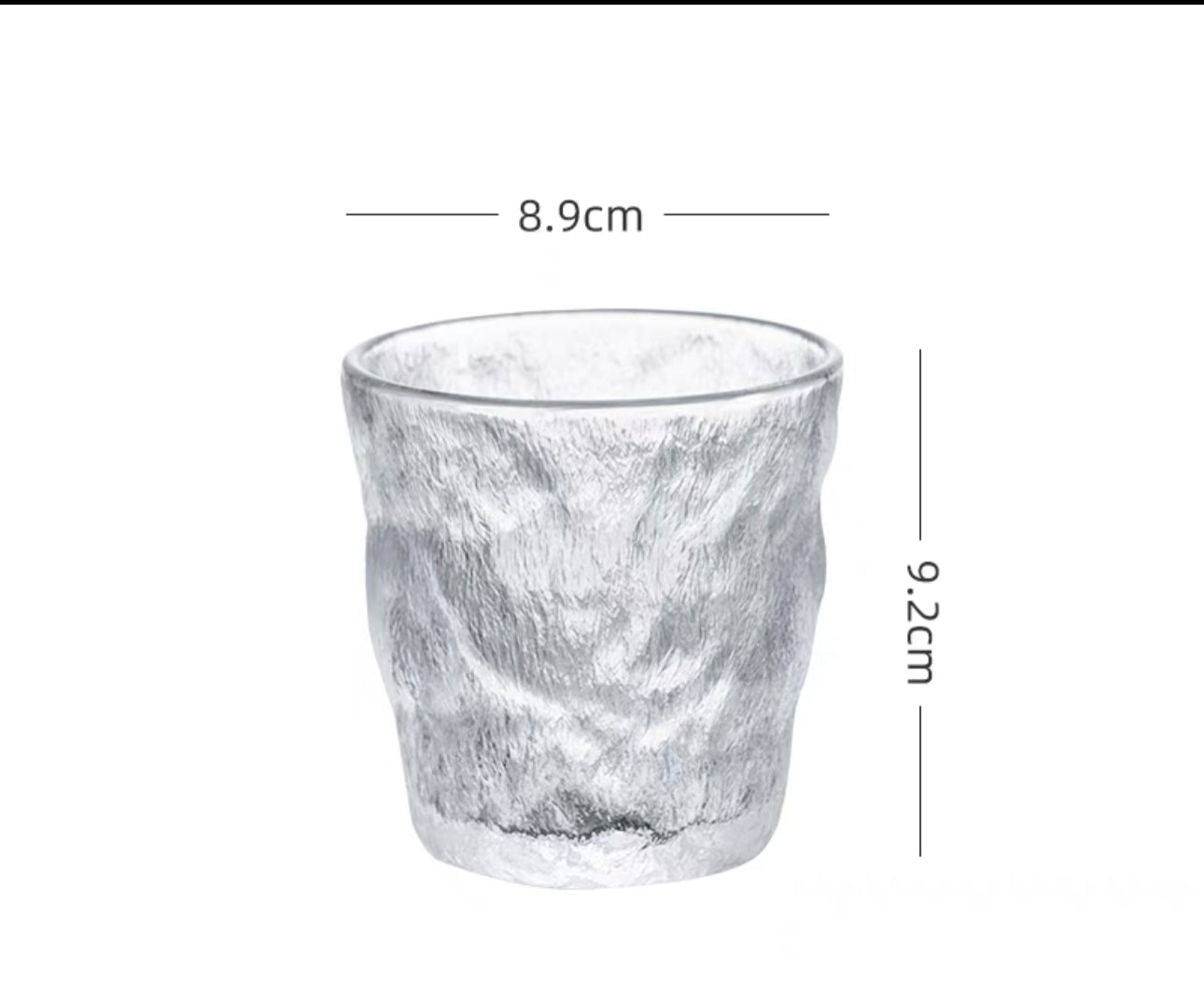 Glacier Pattern Glass Cup