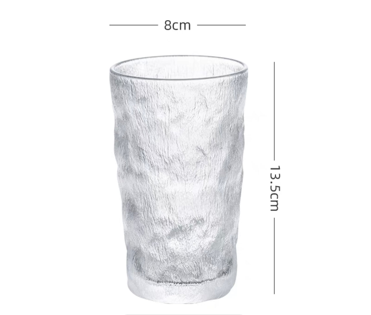 Glacier Pattern Glass Cup